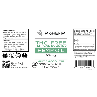 THC-Free Hemp Extract - Mint Chocolate