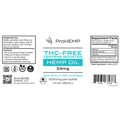 THC-Free Hemp Extract - Natural